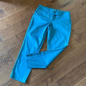 Teal crop pants